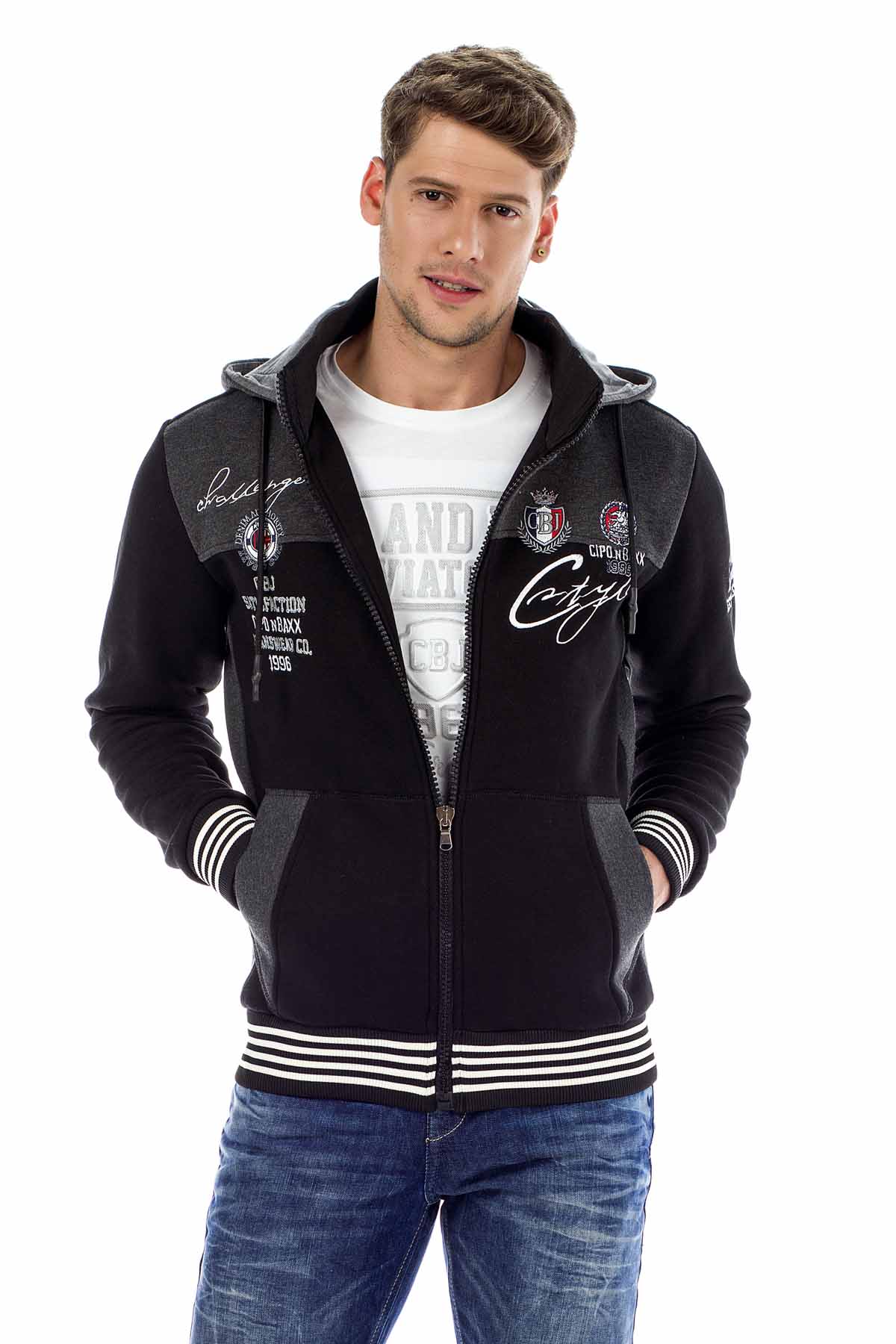 CL327 MEN'S HOODIE SWEATJACKET