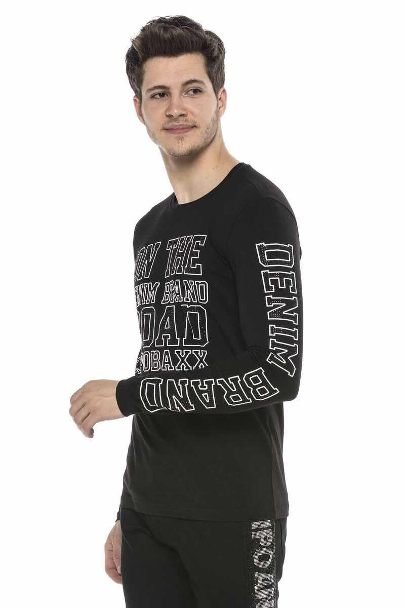 CL379 men's long -sleeved shirt with cool print