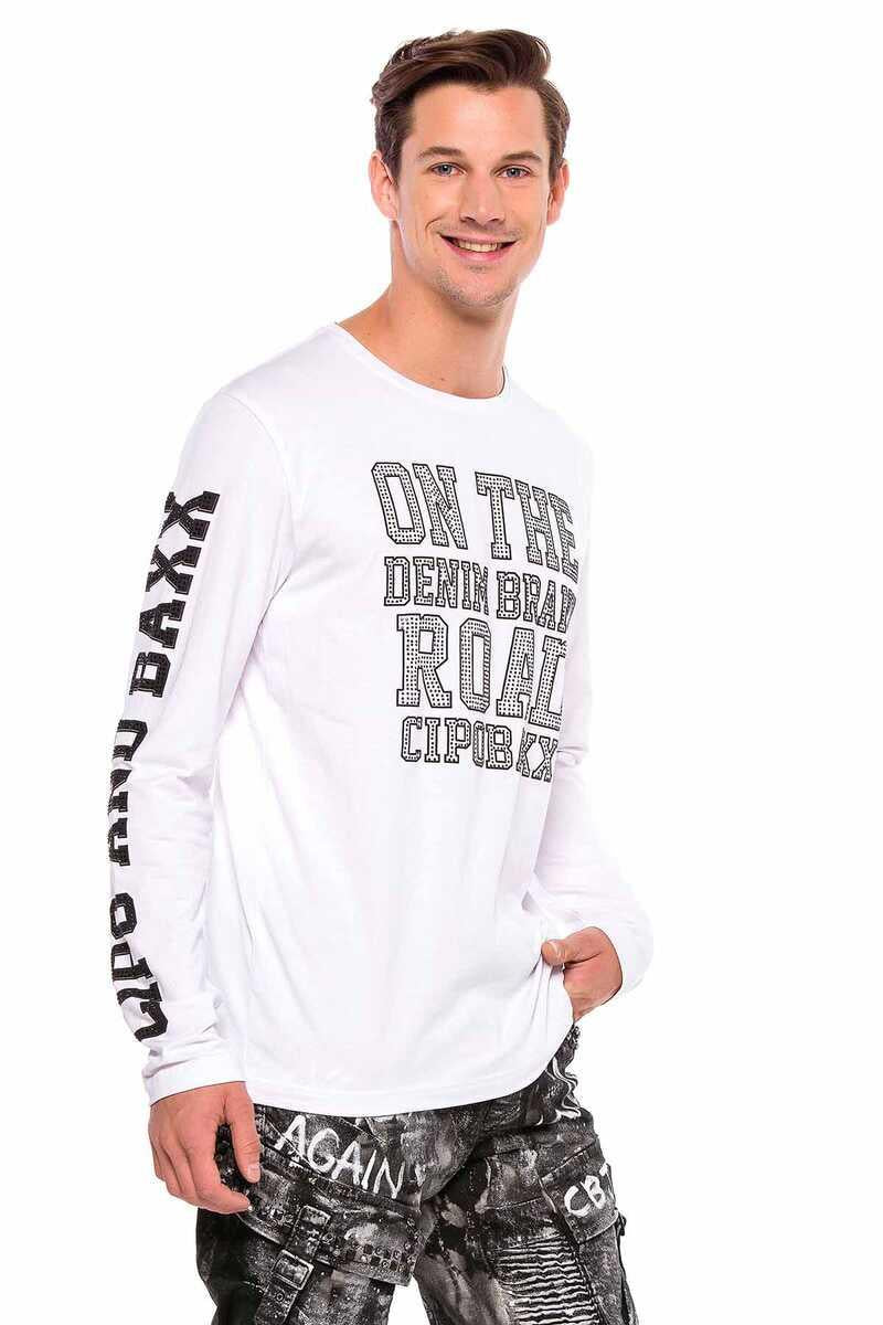 CL379 men's long -sleeved shirt with cool print