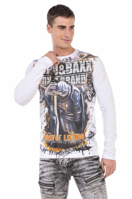 CL452 men's long -sleeved shirt in a cool look