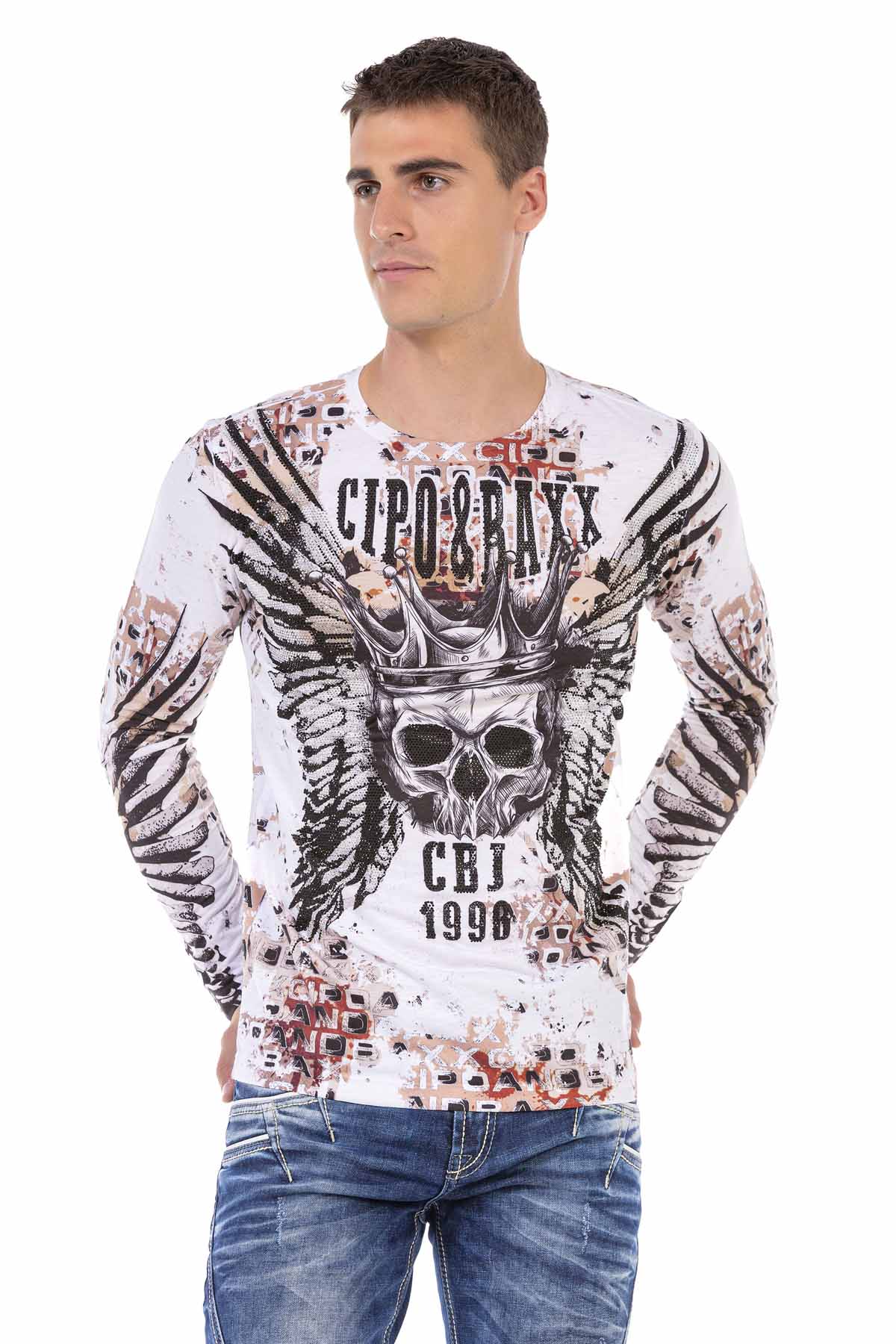 CL494 Maglia da uomo con stampa