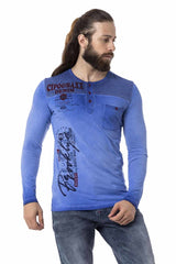 CL527 Herren Langarmshirt mit stylischen Prints
