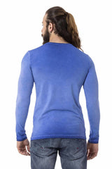 CL527 Herren Langarmshirt mit stylischen Prints
