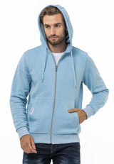 CL556 men's sweat jacket with hood