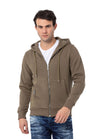 CL556 men's sweat jacket with hood