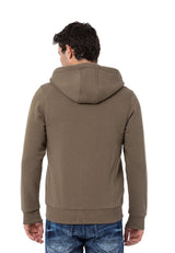 CL556 men's sweat jacket with hood