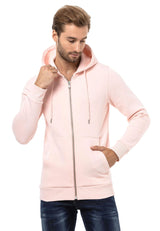 CL556 men's sweat jacket with hood