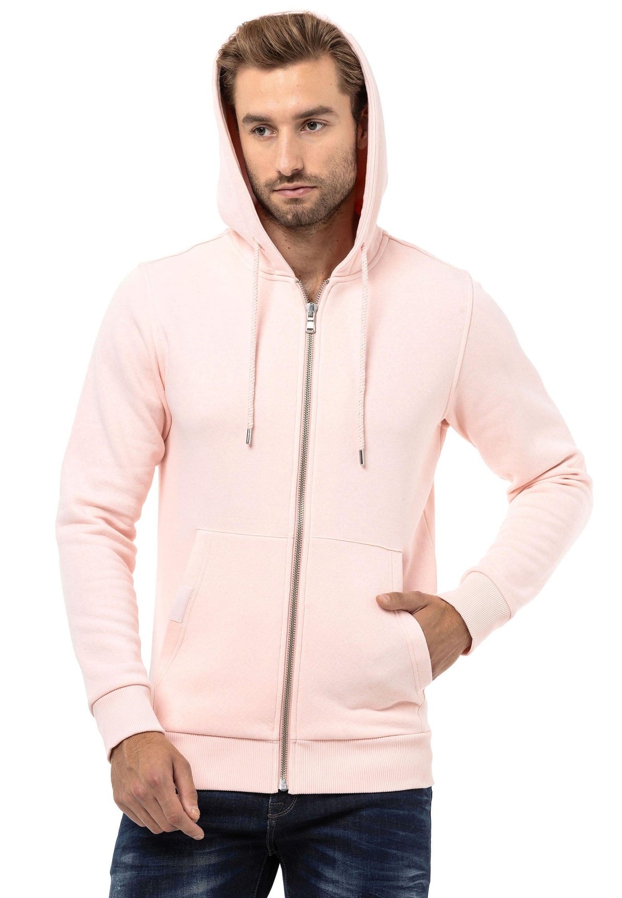 CL556 men's sweat jacket with hood