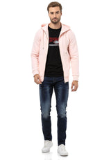 CL556 men's sweat jacket with hood