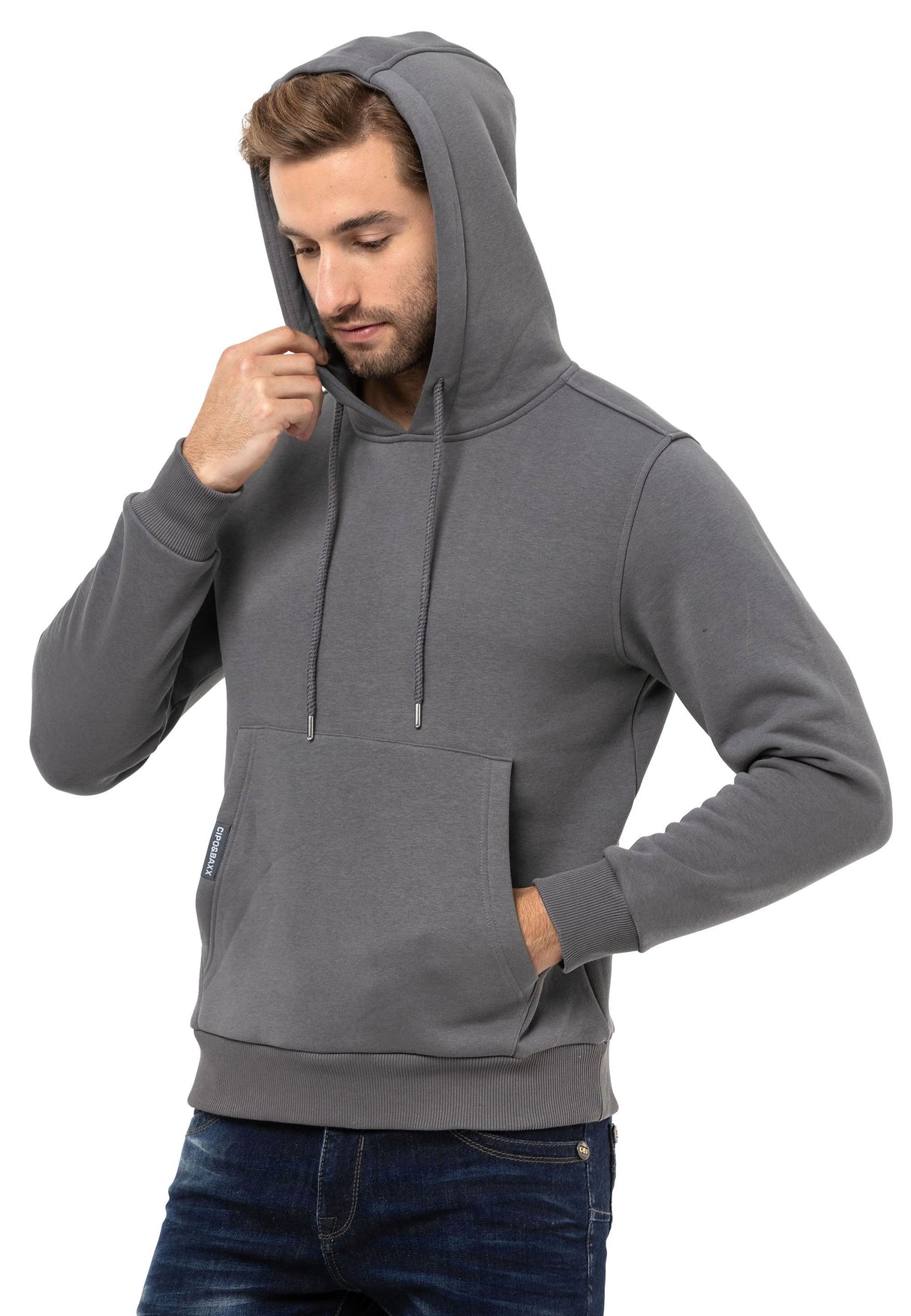 Cl557 hommes sweat-shirt avec capuche