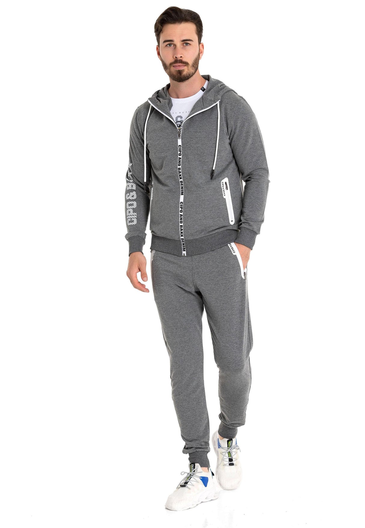 CLR151 Herren gemusterter Jogginganzug