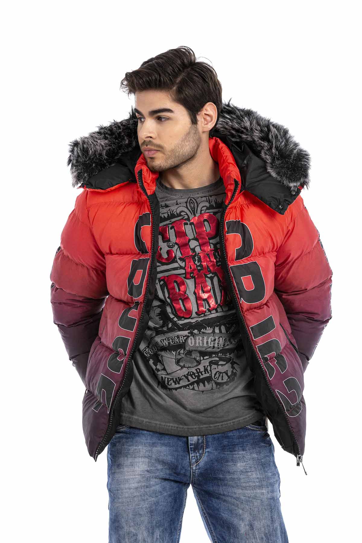 Cabalù Gacca nvernale mbottta da Uomo Gubbotto Elegante con Cabalù Gacca nvernale mbottta da Uomo Gubbotto Elegante con