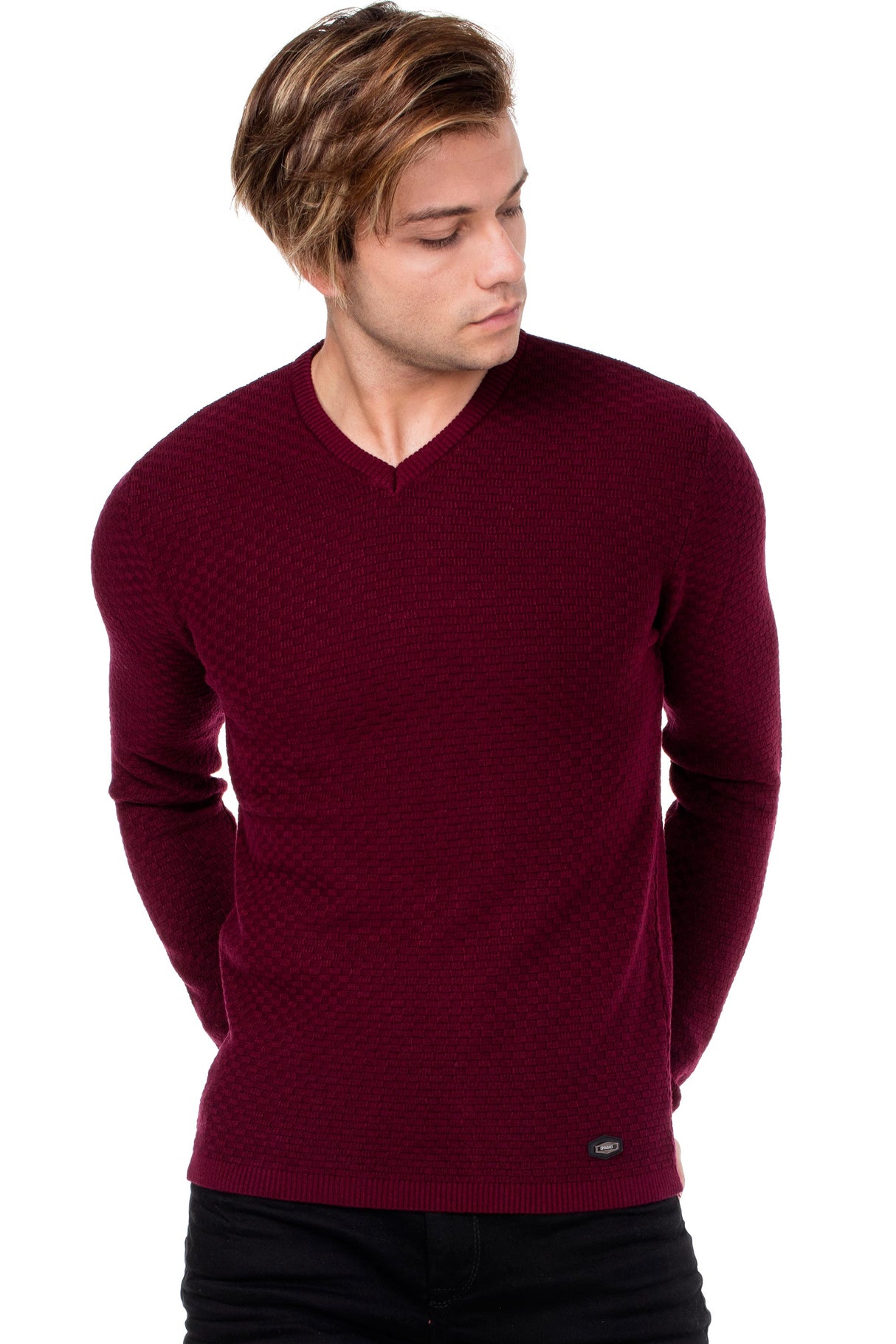 CP169 sweter męski klasyczny