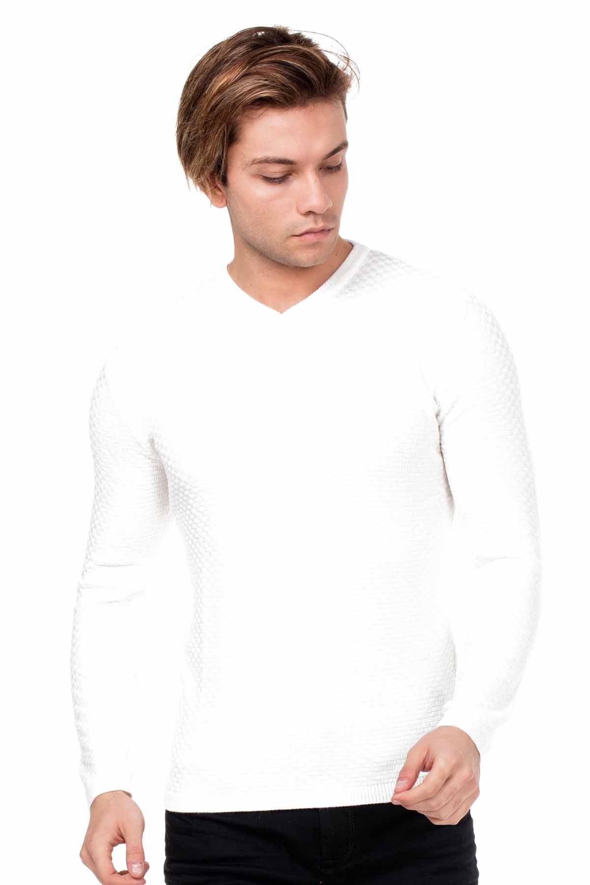 CP169 sweter męski klasyczny