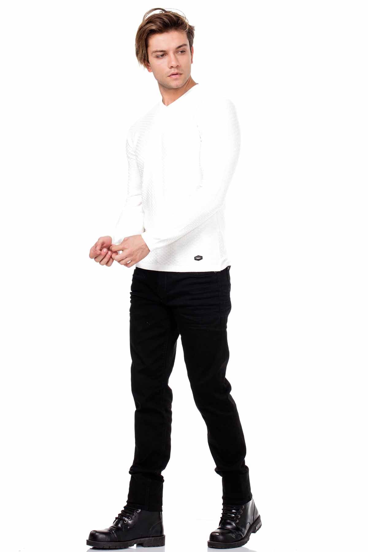 CP169 sweter męski klasyczny