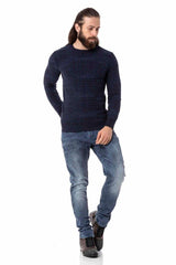 CP272 men knitting sweater with modern patterns