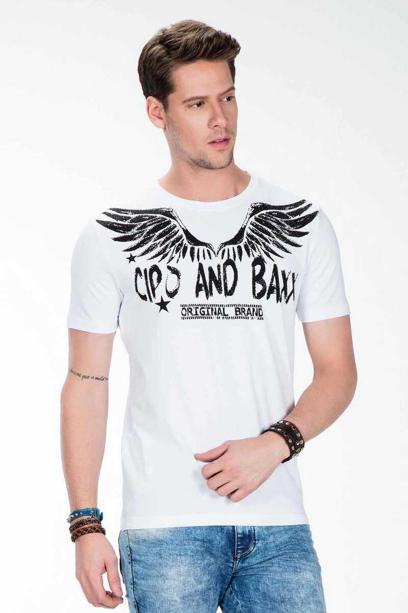 Ct411 Camiseta para hombres con estampado de piedras preciosas