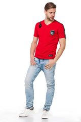 CT421 t-shirt męski z aplikacjami