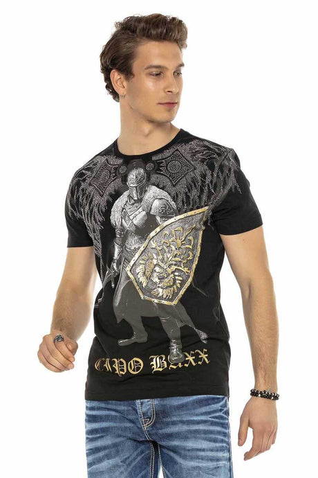 CT546 T-shirt da Uomo con Stampa Fantasy