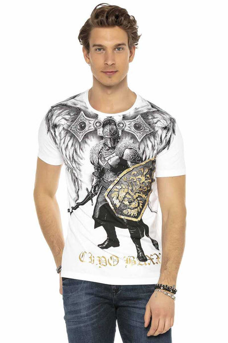 CT546 T-shirt da Uomo con Stampa Fantasy