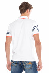 CT603 t-shirt męski polo z nadrukiem