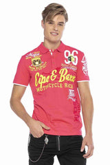 CT604 Herren Poloshirt mit lässigen Prints