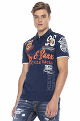 CT604 Herren Poloshirt mit lässigen Prints