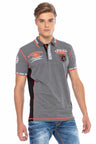 CT605 Uomo Poloshirt con cuciture a contrasto alla moda