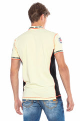 CT605 Uomo Poloshirt con cuciture a contrasto alla moda