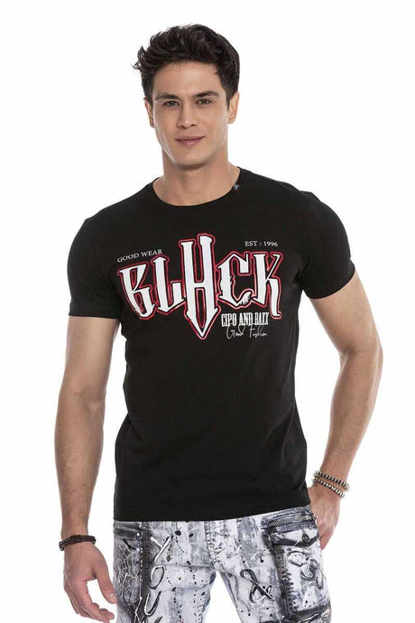 CT617 Herren T-Shirt mit auffälligem Front-Print