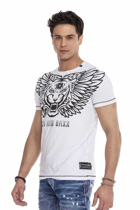 CT644 Herren T-Shirt mit trendigem Frontprint