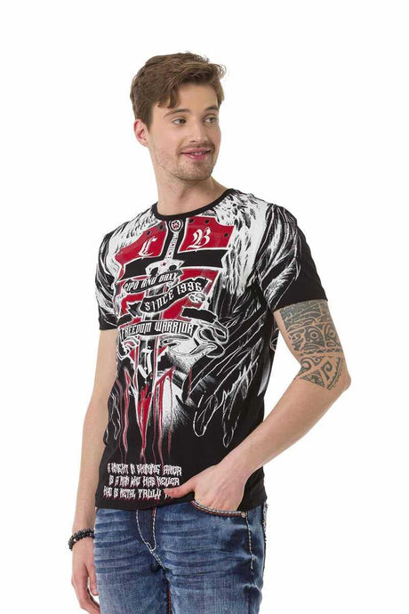 CT673 Herren T-Shirt mit großem Aufdruck