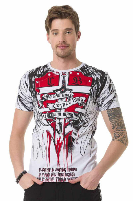 CT673 Herren T-Shirt mit großem Aufdruck