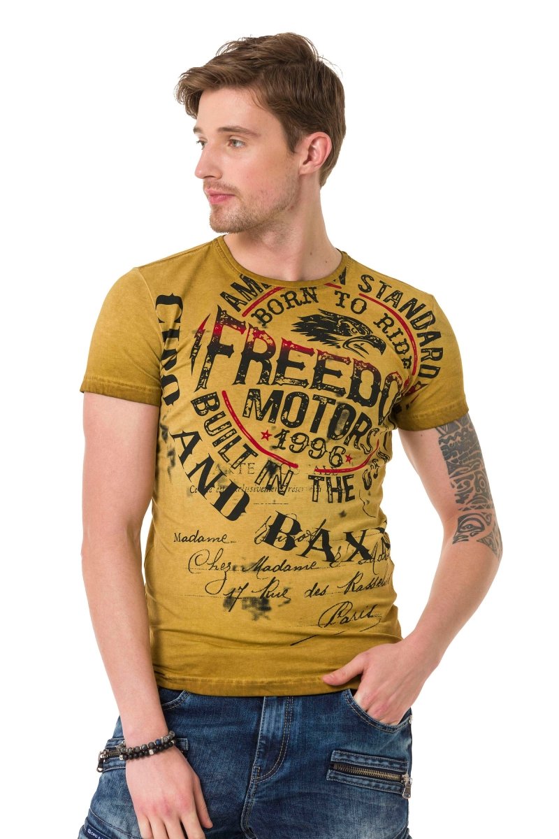 CT689 Camiseta para hombres  con gran impronta