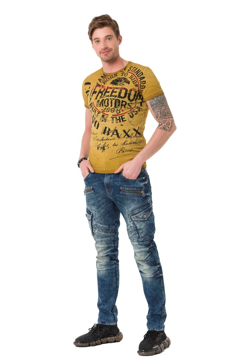 CT689 Camiseta para hombres  con gran impronta