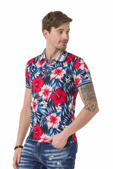 CT698 Maglia da Uomo con Floreale All -Over