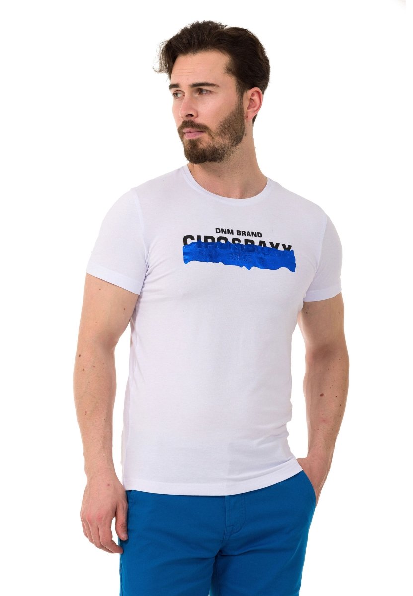 CT711 T-shirt da uomo con stampa in rilievo