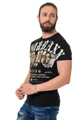 CT714 T-shirt da Uomo Gang Style Basic Look