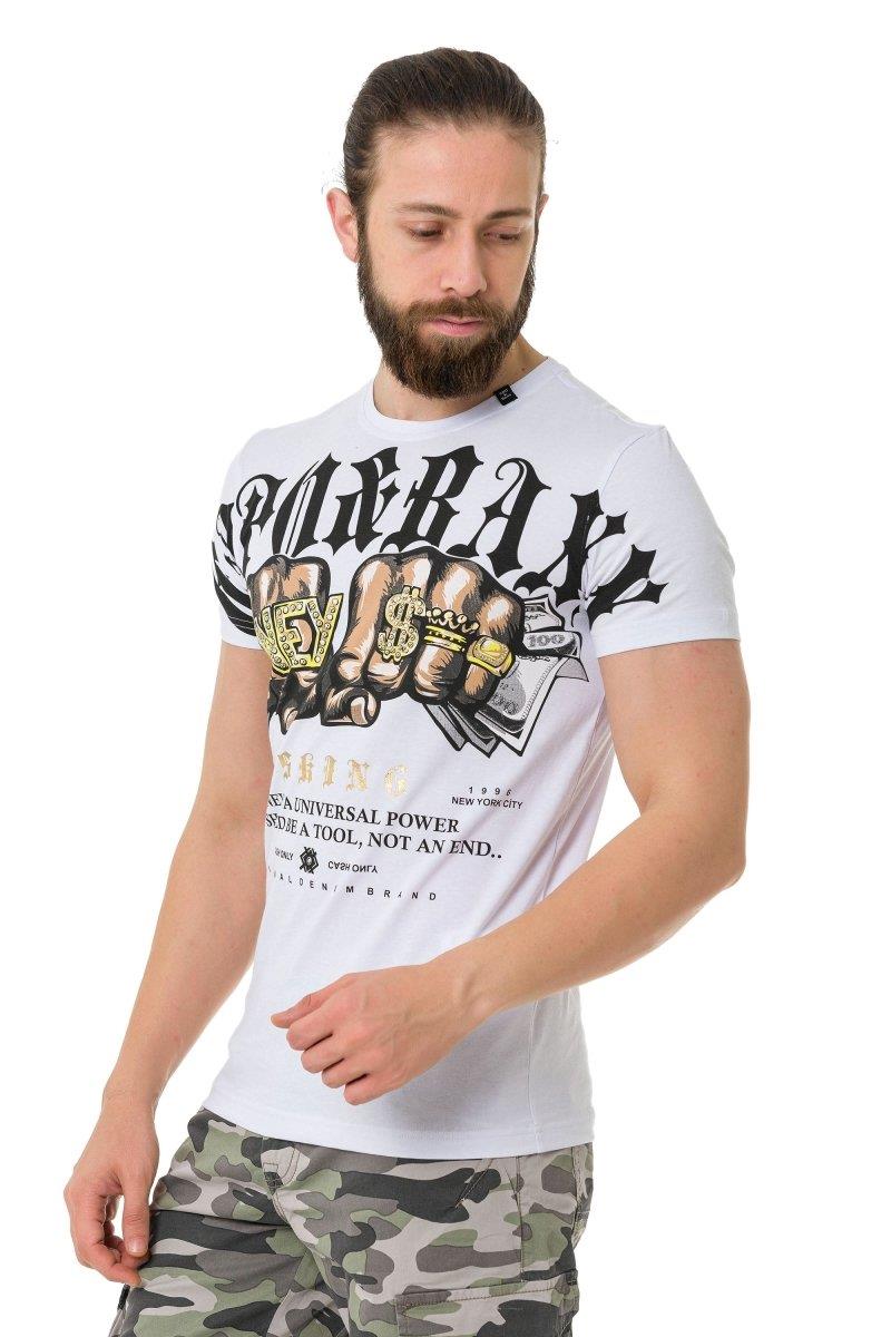 CT714 T-shirt da Uomo Gang Style Basic Look