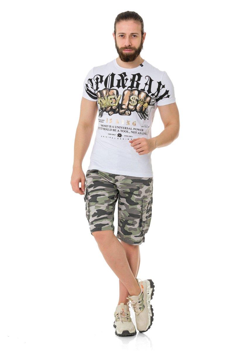 CT714 T-shirt da Uomo Gang Style Basic Look