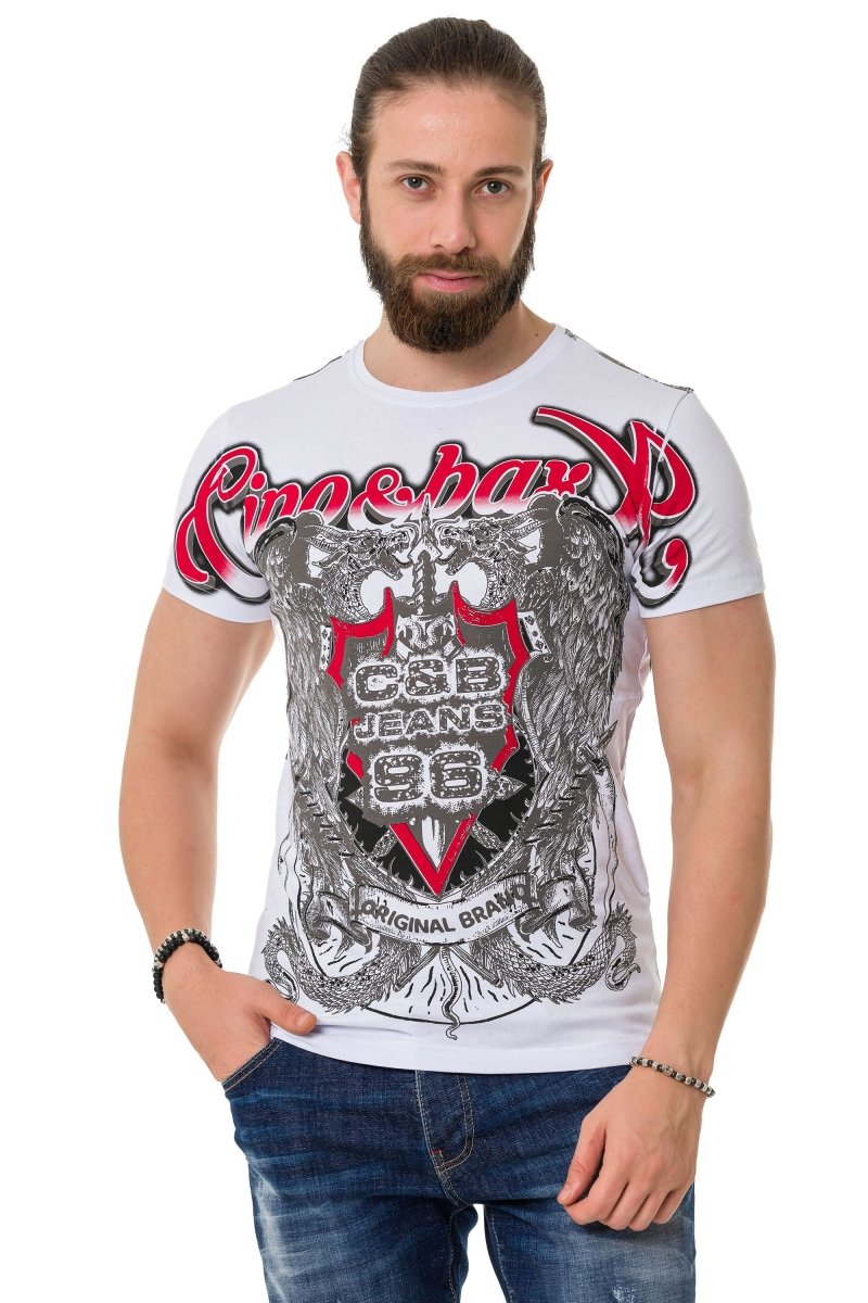 CT716 Camiseta  con estampado en la parte delantera y trasera