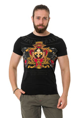 CT718 Men's Panther Print T-Shirt