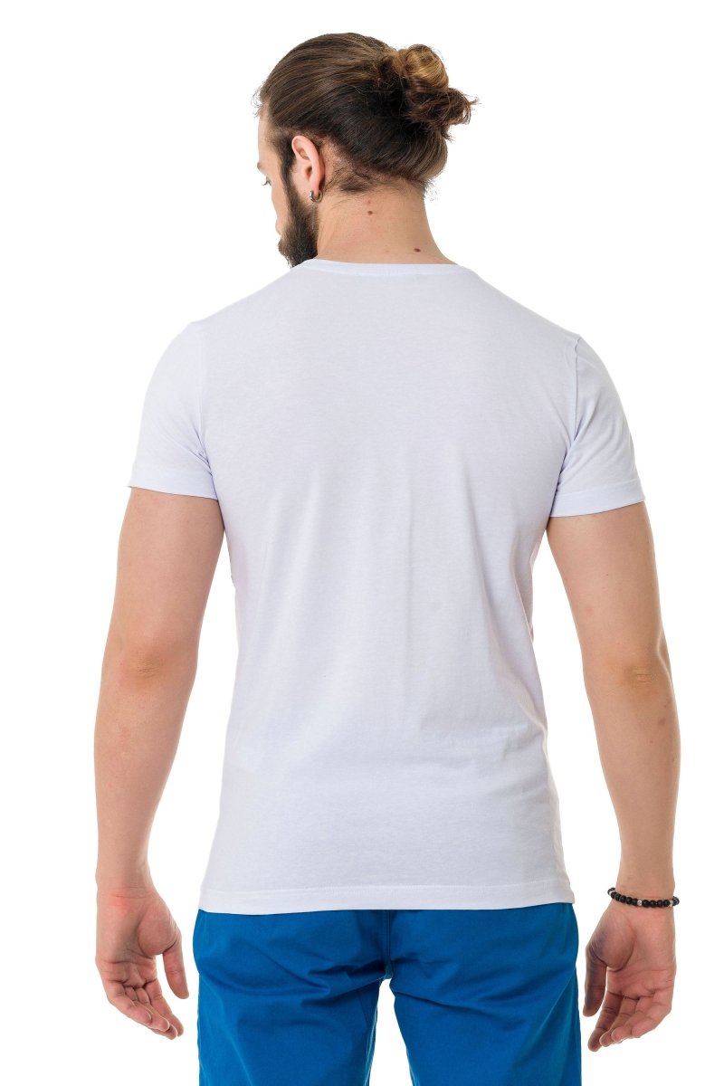 CT729 Herren T-Shirt mit stilvolles Löwen-Grafikdruck