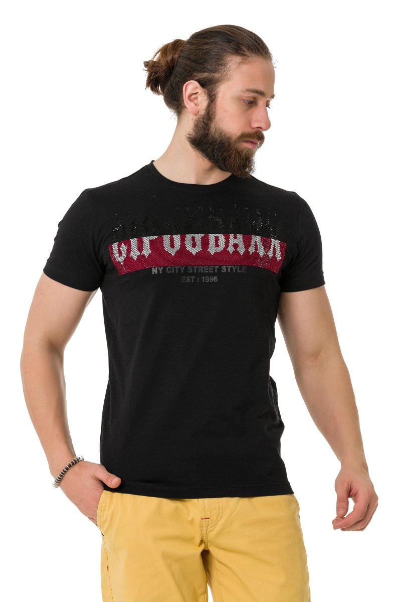 CT731 men's t-shirt with brand print on the front