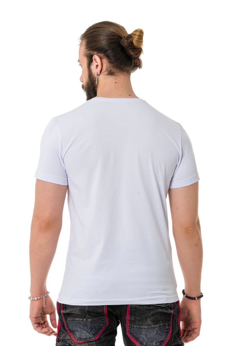 CT731 men's t-shirt with brand print on the front