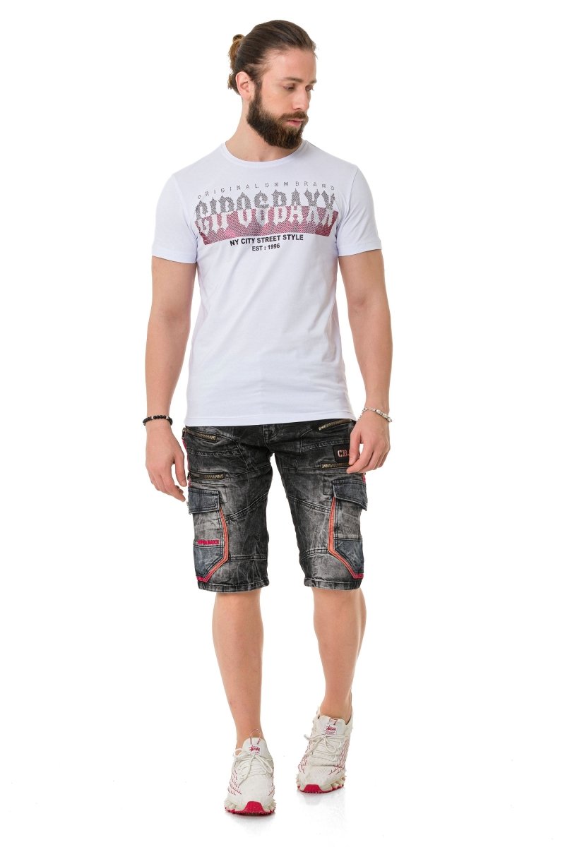 CT731 men's t-shirt with brand print on the front