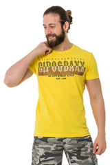 CT731 men's t-shirt with brand print on the front