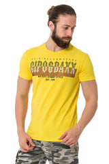 CT731 men's t-shirt with brand print on the front