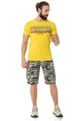 CT731 men's t-shirt with brand print on the front