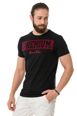 CT732 Herren T-Shirt mit Elegant Brustprint